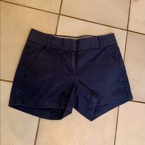 J Crew stretch chino shorts 4” navy